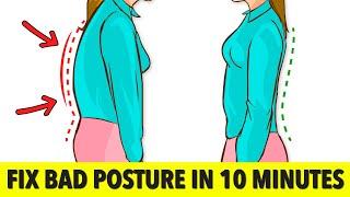 Fix Bad Posture in 10 Minutes | Quick Home Stretch Routine