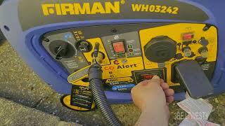 FIRMAN WH03242 Propane First startup Generator