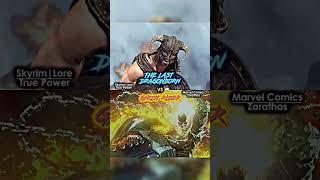 The Last Dragonborn vs Fiction | Remake | #edit #fyp #marvel #dccomics #deathbattle #theelderscrolls