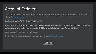 Roblox [Account Deleted]