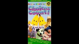 Opening to Kids for Character: Choices Count! 1997 VHS (Redone in Better Video/Audio Quality)