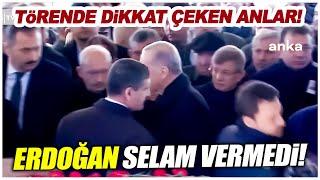 Deniz Baykal'ın cenaze töreninde dikkat çeken anlar! Erdoğan Kılıçdaroğlu'na selam vermedi!