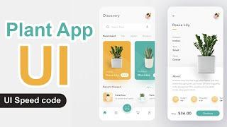 Plant App - UI flutter | flutter UI design Beginners