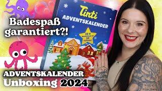 Badespaß garantiert?! Tinti ADVENTSKALENDER 2024 Unboxing 24 Türchen