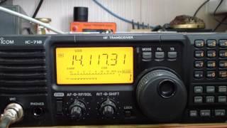 ICOM IC-718 после грозы (after the storm)