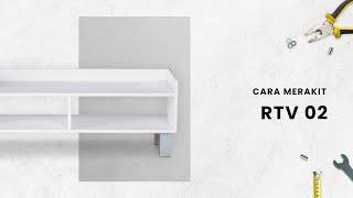 TUTORIAL Rakit RTV 02 Olympic Furniture | Rak TV Minimalis Multifungsi