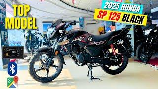 Honda SP 125 New 2025 Top Model Black Detailed Review Price | Changes | All Features | TFT Console