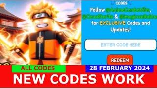 *NEW CODES* [️UPDATE 7.5] Anime Combat Simulator ROBLOX | ALL CODES | FEBRUARY 28, 2024