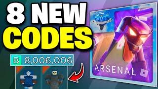 9 NEW️ ARSENAL ROBLOX CODES AUGUST 2024 - ARSENAL CODES