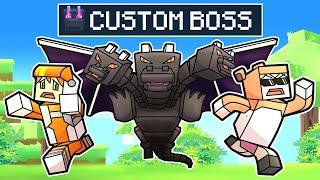 Minecraft but there are CUSTOM BOSSES!