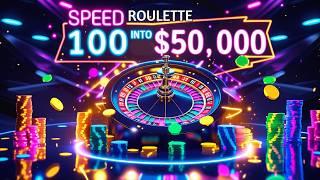 I WON $50,000 AT SPEED ROULETTE WITH THE NEW STRATEGY!