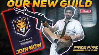 OUR NEW GUILD JOIN NOW !! | FREE FIRE LIVE | Road to 1k |   #freefirelive #rockingame