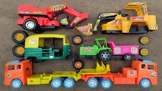 On the tree tractor, auto rickshaw, jcb find toy and body part attachment | auto rickshaw toy