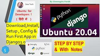 5.Django Setup And First Project on Ubuntu20.04 LTS New 2020