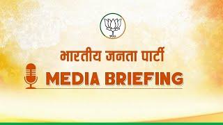 Media briefing by BJP National Spokesperson Dr. Sudhanshu Trivedi at BJP headquarters in New Delhi