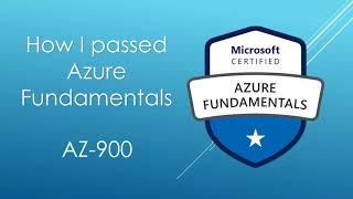 How I passed Azure Fundamentals (AZ-900)