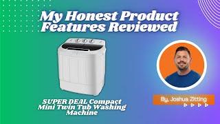 My Honest Product Features Reviewed of SUPER DEAL Compact Mini Twin Tub Machine | Zitting Reviews