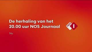 NPO 1 ident – nu: De herhaling van het 20.00 uur NOS Journaal – NED 1