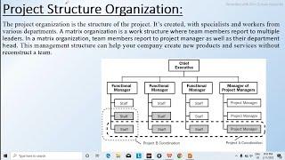 Types Of Organization Structure || Project Structure Organization || Formal v/s Informal structure