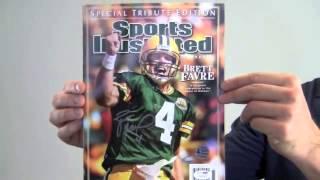 Signed Brett Favre Sports Illustarted Magazine - Special Tribute Edition - Favre Holo & JSA/SM
