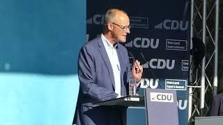 Friedrich Merz CDU Rede Potsdam 21 September Brandenburg Wahl 2024