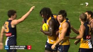 West Coast v North Melbourne - The last two minutes - AFL
