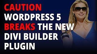 Caution Wordpress 5 Breaks The New Divi Builder Plugin