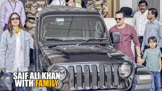 Saif Ali Khan With Family Kareena Kapoor arrives at Mumbai Airport After Post IIFA Awards 2025