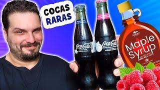 PROVANDO SABORES CANADENSES DE COCA COLA - MAPLE E FRAMBOESA