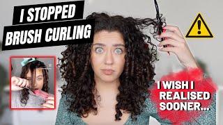 WHY I NO LONGER BRUSH CURL MY HAIR | Discussing Viral Curl Enhancing Methods & Hair Damage