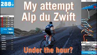 ALP DU ZWIFT under the hour? Or even 50 minutes?!