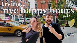 trying the BEST happy hours in New York City *part two* | TRYING NYC 03.