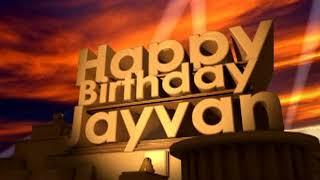 Happy Birthday Jayvan