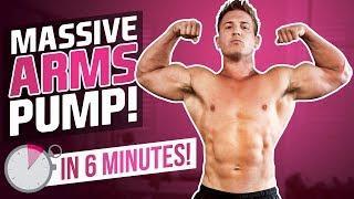 6 MIN ARM BLAST! BICEPS & TRICEPS! (FOLLOW ALONG! - MUSCLE BUILD)