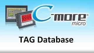 C-More Micro HMI -- How To Use TAG Database for touch screen display for PLC from AutomationDirect