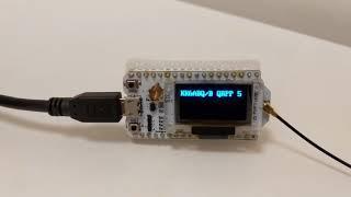 LoRa ESP32 board as CW beacon