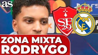 RODRYGO GOES habla del BREST 0 - REAL MADRID 3 de CHAMPIONS: octavos, CITY, VINICIUS, GOLES...