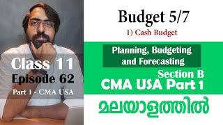 Budget 5/7 | Planning, Budgeting and Forecasting | Section B | Part 1 | Episode 62