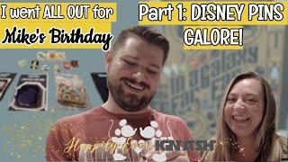 I Went All Out for my Fiance's Birthday- Part 1 // Disney Pin Unboxing // Disney Couple // Engaged