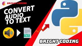 AUDIO TO TEXT WITH PYTHON  MOHAMED IDBRAHIM