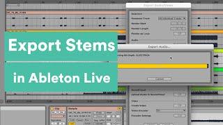 How to Export Stems in Ableton Live