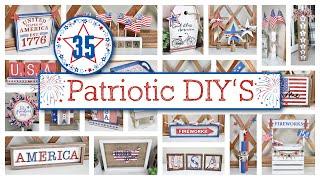 35 *MUST SEE* Patriotic DIY's | Budget 4th of July Decor 2024 | Rustic Farmhouse Decor