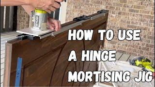 How to use a Hinge Mortising Jig to install a door where there wasn't one before