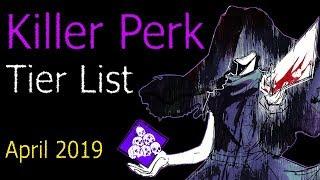 Dead by Daylight - Killer Perk Tier List (April 2019)