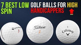7 Best Low Spin Golf Balls For High Handicappers