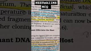 55-BIOTECHNOLOGY:PRINCIPLES AND PROCESSES NCERT BASED QUESTION PRACTICE#AIIMS DELHI MOTIVATION#NEET