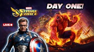 Marvel Strike Force!  Day One of my New Account!  The Journey to Level 105