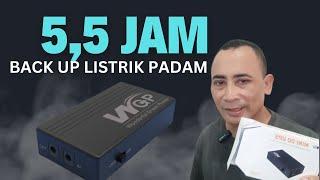 Backup Listrik Sampai 5 Jam 55 menit