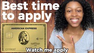 Rare Sign Up Offer Bonus for AMEX Gold - Watch me apply for the AMEX gold card