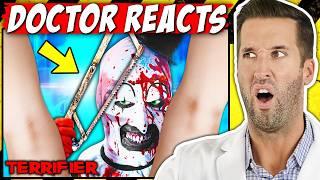 ER Doctor REACTS to CRAZIEST Terrifier Injuries